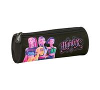 K-POP Demon Hunters - Astuccio rotondo per bambini, ideale per bambini dai 5 ai 14 anni, comodo e versatile, qualità e resistenza, 20 x 7 cm