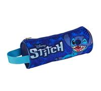 Astuccio rotondo Stitch. Interno completamente foderato e personalizzato.