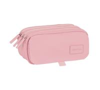 safta - Astuccio Triple Big, Astuccio per bambini, ideale per bambini in età scolare, comodo e versatile, qualità e resistenza, 21,5 x 8 x 10 cm, colore rosa, Rosa, Estándar, Casual