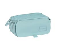 SAFTA - Astuccio Triple Big, Astuccio per bambini, ideale per bambini in età scolare, comodo e versatile, qualità e resistenza, 21,5 x 8 x 10 cm, colore blu, blu, Estándar, Casual