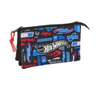 Safta Astuccio triplo Hot Wheels multicolore 22 x 3 x 12 cm ideale per bambini