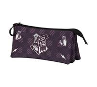 Astuccio Scolare Triplo Karactermania Harry Potter Hogwarts Marrone