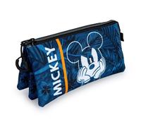 Astuccio Scolare Triplo Portatodo Karactermania Mickey Mouse Blu