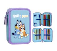 Astuccio scolastico a due scomparti Bluey & Bingo