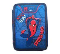 Astuccio scolastico a tre scomparti completo Spider-Man NYC Hero Must Team