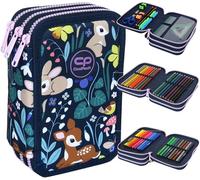 Astuccio scolastico CoolPack a tre scomparti con accessori Oh My Deer