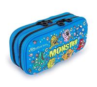 Astuccio Scolastico Doppio 3D Magic Monsters Blu