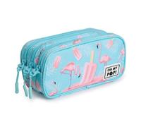 Astuccio Scolastico Karactermania Oh My Pop! Ice Flamingo Triplo Compartimenti Turquesa