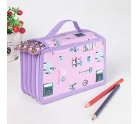 Astuccio scolastico Kawaii grande 36/48/72 fori penale per ragazze ragazzi scatola penna grande borsa di stoccaggio borsa di cancelleria kit di cancelleria, 4 strati 72 fori