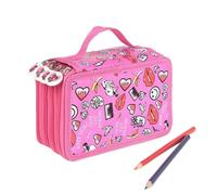 Astuccio scolastico Kawaii grande 36/48/72 fori penale per ragazze ragazzi scatola penna grande borsa di stoccaggio borsa di cancelleria kit di cancelleria, 4 strati 72 fori