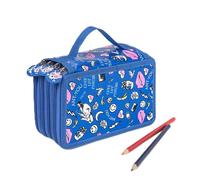Astuccio scolastico Kawaii grande 36/48/72 fori penale per ragazze ragazzi scatola penna grande borsa di stoccaggio borsa di cancelleria kit di cancelleria, 4 strati 72 fori