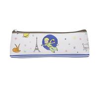 Astuccio scolastico Kiub Le Petit Prince, personaggi a righe blu (21 x 7 cm)