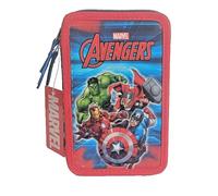 Astuccio Scuola 3 Zip Avengers 3D Portapenne Matite Pastelli Multiscomparto