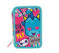 Astuccio triplo love & peace gopop - back to school 2023