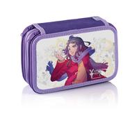 Astuccio Scuola 3 Zip Manga Yuriko Tiger Favorit Portapenne Matite Pastelli