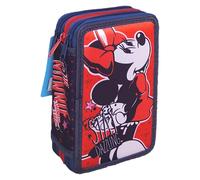 Astuccio Scuola 3 Zip Minnie Portapenne pastelli matite Multiscomparto Nuovo