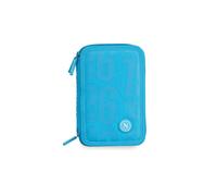 Astuccio Scuola 3 Zip Napoli Ufficiale 45 Pezzi Azzurro Pennarelli Pastelli