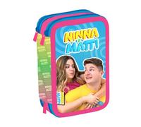Astuccio Scuola 3 Zip Ninna e Matti Portapenne Matite Multiscomparto Nuovo
