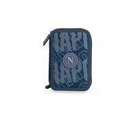 Astuccio Scuola 3 Zip SSC Napoli 2026 Blu 44 Pezzi Multiscomparto Colourbook