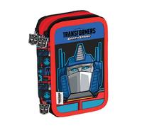 Astuccio Scuola 3 Zip Transformers EarthSpark Portapenne Matite Colori Nuovo