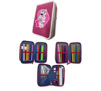 Astuccio Scuola 3D Disney La Carica dei 101 con 3 Zip e Pennarelli Giotto
