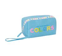 Astuccio Scuola Benetton Spring Blu cielo 22 x 10 x 10 cm