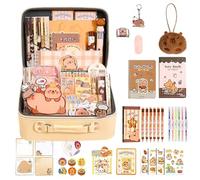 Astuccio Scuola Capybara,Portapenne Grande Capacità Giocosa,Forniture per la Scuola a Tema Capybara - Per Regole Notebook Marcatori Trucco Viaggio Ufficio Disegno Scrittura Casa