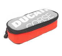 Astuccio Scuola Compatibile con Ducati Ovale Portapenne Vuoto 22x10x6 cm + Omaggio Poratachiavi Cubo