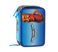 Astuccio Scuola Corredo 3 Zip Brainrot Tung Tung Tung Sahur