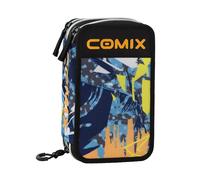 Astuccio Scuola Corredo 3 Zip Comix Wbs 2.0 Mix Blu