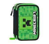 Astuccio Scuola Corredo 3 Zip Minecraft Pixel