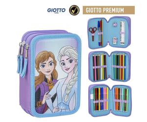 ASTUCCIO SCUOLA FROZEN DISNEY MULTISCOMPARTO 3 ZIP PORTACOLORI GIOTTO - 1296
