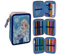 ASTUCCIO SCUOLA FROZEN DISNEY MULTISCOMPARTO 3 ZIP PORTACOLORI GIOTTO - 5556