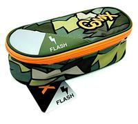 ASTUCCIO SCUOLA OVALE ORGANIZZATO COMIX FLASH VERDE