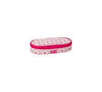 Astuccio Scuola - Ovale - Organizzato - Me Luxury - Rombi Bianco e Rosa