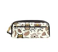 Astuccio Scuola Owls Butterflies And Flowers Borsa Porta Penne Portatile Custodia Porta Cancelleria Grande Capacità Cancelleria Portamatite Per Ufficio Ragazzi Studenti