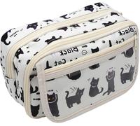 Astuccio Scuola Ragazza, Con Divisori Multipli, Un Simpatico Astuccio per Gatti,