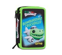 Astuccio 3 Zip Brainrot Bombardiro Crocodillo Kit 44 Pezzi