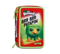 Astuccio 3 Zip Brainrot Brr Brr Patapim Kit 44 Pezzi