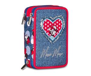 ASTUCCIO SCUOLA SEVEN 3 ZIP CON CORREDO MINNIE MOUSE