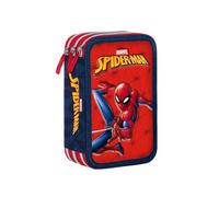 Astuccio Scuola Spiderman 3 Zip Multiscomparto 3D Matite Pennarelli per Ragazzi