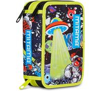 Astuccio Scuola Triplo 3 Scomparti DISCO SPACE 47 Pezzi con pennarelli, matite e pastelli - Mitama Zaini e Astucci>Zaini e Trolley Scuola Primaria