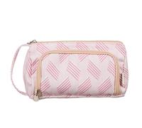 Astuccio scolastico rosa a doppio scomparto