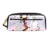 Astuccio Scuola Uni-Corn And Mer-Maid Girl Trucco Borsa Espandibile Astucci Matite Con Cerniera Borsa Per Matite Per Ragazze Studenti Ufficio