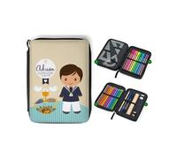 Astuccio scuola valigetta - COMUNIONE BAMBINO. Ideale come regalo per il giorno della Comunione. Regali personalizzati. Regali originali. Tazze per bambini. Regali TPMAS, multicolore, Astuccio per la