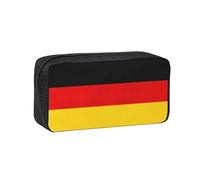 Astuccio semplice e spazioso con stampa bandiera tedesca, organizer con cerniera per penne, pennarelli, piccoli articoli di cancelleria