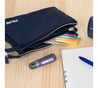 Astuccio Serie Milan 1918 5 Scomparti - Tessuto Resistente a Rotture e Strappi - Misure 22x12x4cm - Colore Blu Scuro