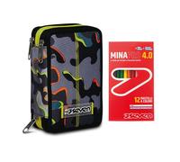 ASTUCCIO Seven® 3 ZIP - DYE ON + 12 Pastelli a Colori