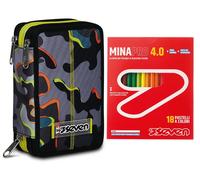 ASTUCCIO Seven® 3 ZIP - DYE ON + 18 Pastelli a Colori