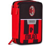 ASTUCCIO SEVEN MILAN 3 ZIP NERO 45 PEZZI ASSORTITO CON COLORI GIOTTO